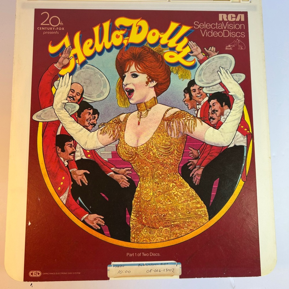 Hello Dolly RCA SelectaVision CED VideoDiscs‎ 20th Century Fox Movie